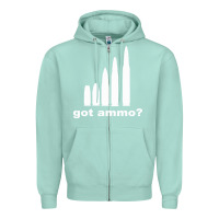 Seafoam Got Ammo Zipper Hoodie - Bettercallsaul