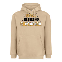Mushroom black blessed & beautiful Heavyweight Hoodie - MaliasSmallBusiness