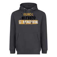 Smoke black blessed & beautiful Heavyweight Hoodie - MaliasSmallBusiness