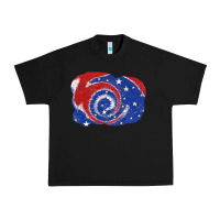 Black Patriotic tie dye background 4th of july Urban Heavy Tee - CowGirlArtShop