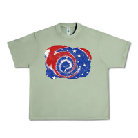 Oil Green Patriotic tie dye background 4th of july Urban Heavy Tee - CowGirlArtShop