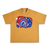 Peanut Butter Patriotic tie dye background 4th of july Urban Heavy Tee - CowGirlArtShop