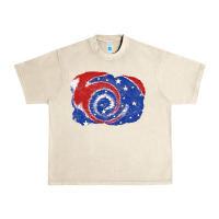 Sandshell Patriotic tie dye background 4th of july Urban Heavy Tee - CowGirlArtShop