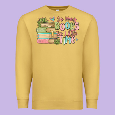So Many Books So Little Time Premium Sweatshirt Designed By Maliassmallbusiness