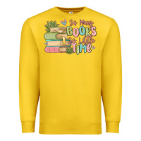 Lemon so many books so little time Premium Sweatshirt - MaliasSmallBusiness