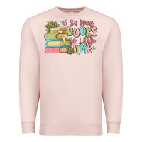 Pale Pink so many books so little time Premium Sweatshirt - MaliasSmallBusiness