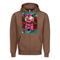 Chestnut candy machine  with heart candies  air Zipper Hoodie - AdoDesignShop