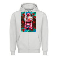 Dove Grey candy machine  with heart candies  air Zipper Hoodie - AdoDesignShop