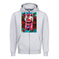 Heather Grey candy machine  with heart candies  air Zipper Hoodie - AdoDesignShop