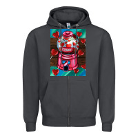 Smoke candy machine  with heart candies  air Zipper Hoodie - AdoDesignShop