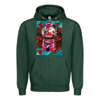 Sports Green candy machine  with heart candies  air Zipper Hoodie - AdoDesignShop