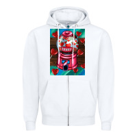 White candy machine  with heart candies  air Zipper Hoodie - AdoDesignShop