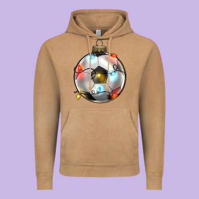 Christmas  Soccer Vintage Hoodie Designed By Zillion Design Studio