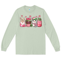 Matcha pink Christmas coffee Long Sleeve Tee - JahusDesignShop