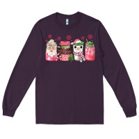Plum pink Christmas coffee Long Sleeve Tee - JahusDesignShop