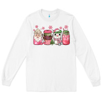 White pink Christmas coffee Long Sleeve Tee - JahusDesignShop