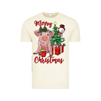 Vintage Arctic merry christmas pig Vintage Tee - RanaPortraitStore