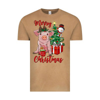 Vintage Camel merry christmas pig Vintage Tee - RanaPortraitStore
