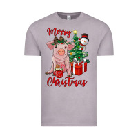 Vintage Zinc merry christmas pig Vintage Tee - RanaPortraitStore