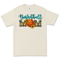 Bone western leopard camouflage sunflowers glitter mom basketball Premium Tee - Artiststas