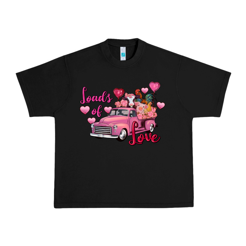 Loads Of Love Valentine's Day Farm Truck Urban Heavy Tee by FaDigitalArtStudio | Teevron