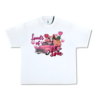 White loads of love valentine's day farm truck Urban Heavy Tee - FaDigitalArtStudio