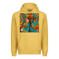 Antique Gold Western Girl Hair Clasp And Sunflower With Leopard And Glitter Seamles Premium Hoodie - BundleAndBundleShop