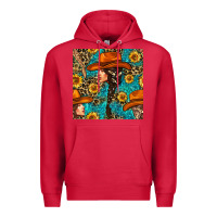 Cardinal Western Girl Hair Clasp And Sunflower With Leopard And Glitter Seamles Premium Hoodie - BundleAndBundleShop