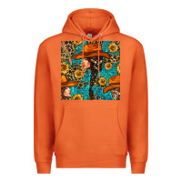 Carrot Western Girl Hair Clasp And Sunflower With Leopard And Glitter Seamles Premium Hoodie - BundleAndBundleShop