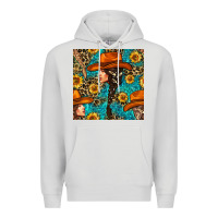 Dove Grey Western Girl Hair Clasp And Sunflower With Leopard And Glitter Seamles Premium Hoodie - BundleAndBundleShop