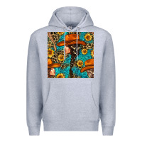 Heather Grey Western Girl Hair Clasp And Sunflower With Leopard And Glitter Seamles Premium Hoodie - BundleAndBundleShop