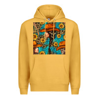 Mustard Western Girl Hair Clasp And Sunflower With Leopard And Glitter Seamles Premium Hoodie - BundleAndBundleShop