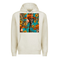 Oatmeal Heather Western Girl Hair Clasp And Sunflower With Leopard And Glitter Seamles Premium Hoodie - BundleAndBundleShop