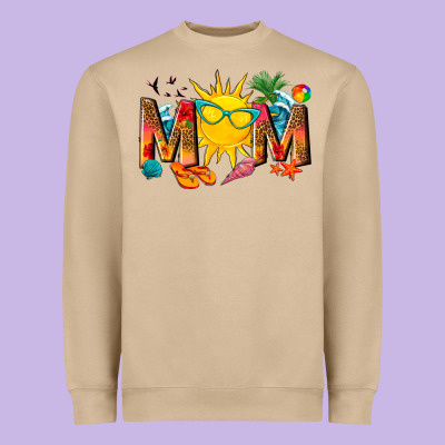 Summer Mom Heavyweight Sweatshirt Designed By Texasbilliewilder