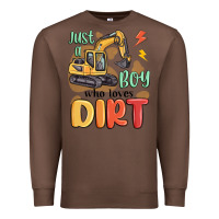 Chestnut just a boy who loves dirt Premium Sweatshirt - MaliasSmallBusiness