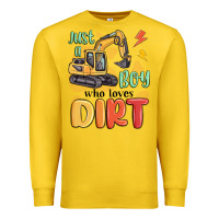 Lemon just a boy who loves dirt Premium Sweatshirt - MaliasSmallBusiness