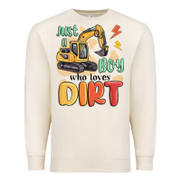 Sandshell just a boy who loves dirt Premium Sweatshirt - MaliasSmallBusiness