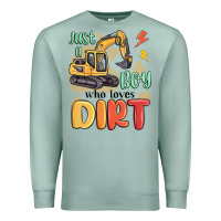 Seafoam just a boy who loves dirt Premium Sweatshirt - MaliasSmallBusiness