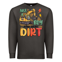 Smoke just a boy who loves dirt Premium Sweatshirt - MaliasSmallBusiness