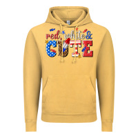 Vintage Mustard red white and cute billie wilder Vintage Hoodie - texasbilliewilder