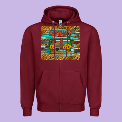 Camping Is My Happy Place Zipper Hoodie Designed By Artiststas