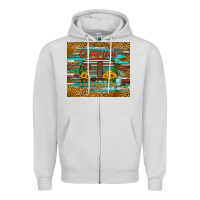 Dove Grey camping is my happy place Zipper Hoodie - Artiststas