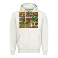 Oatmeal Heather camping is my happy place Zipper Hoodie - Artiststas