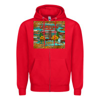 Red camping is my happy place Zipper Hoodie - Artiststas