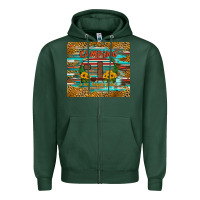 Sports Green camping is my happy place Zipper Hoodie - Artiststas