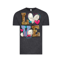 Vintage Black love volleyball Vintage Tee - Zillion Design Studio