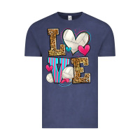 Vintage Denim love volleyball Vintage Tee - Zillion Design Studio