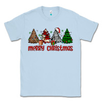 Dusty Blue merry christmas tree Classic Tee - JahusDesignShop