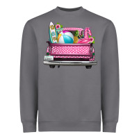 Storm summer pink truck beach Heavyweight Sweatshirt - texasbilliewilder