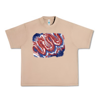 Burro Patriotic tie dye background Urban Heavy Tee - CowGirlArtShop